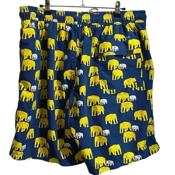 Tom & Teddy Elephant Print Swim Trunks Size XXL - Picture 3 of 5